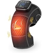 COMFIER Cordless Knee Massage with Heat, Knee Massager Joint Pain Relief, Knee Support with Vibra...