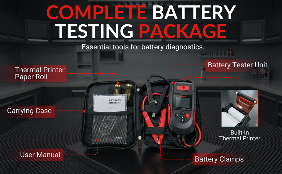 battery analyzer 6-in-1 diagnostics battery voltage starter charging system ripple detection test