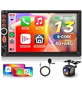 Double Din DAB Car Stereo with Apple Carplay Wireless Android Auto, Hodozzy 7