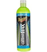 Blue and black car wax spray bottles, featuring Meguiar's brand products with trigger sprayers. Multiple angles of similar car care products shown.