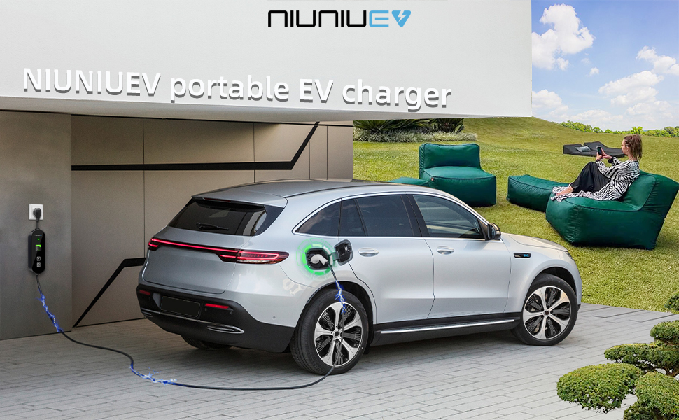 a car charging at a charging station