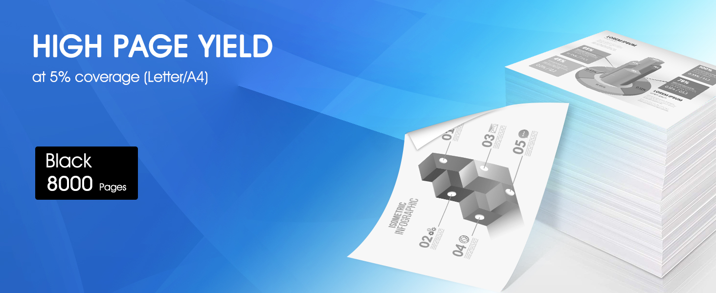 Text shows printer compatibility list starting with 'MFC Series', 'HL Series', and 'DCP Series' printer models against blue background with workspace scene.