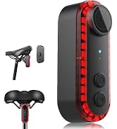 Bike Rear View Camera with Tail Light, 1080P Bike Camera with 6 Lighting Modes Tail Light, Contin...