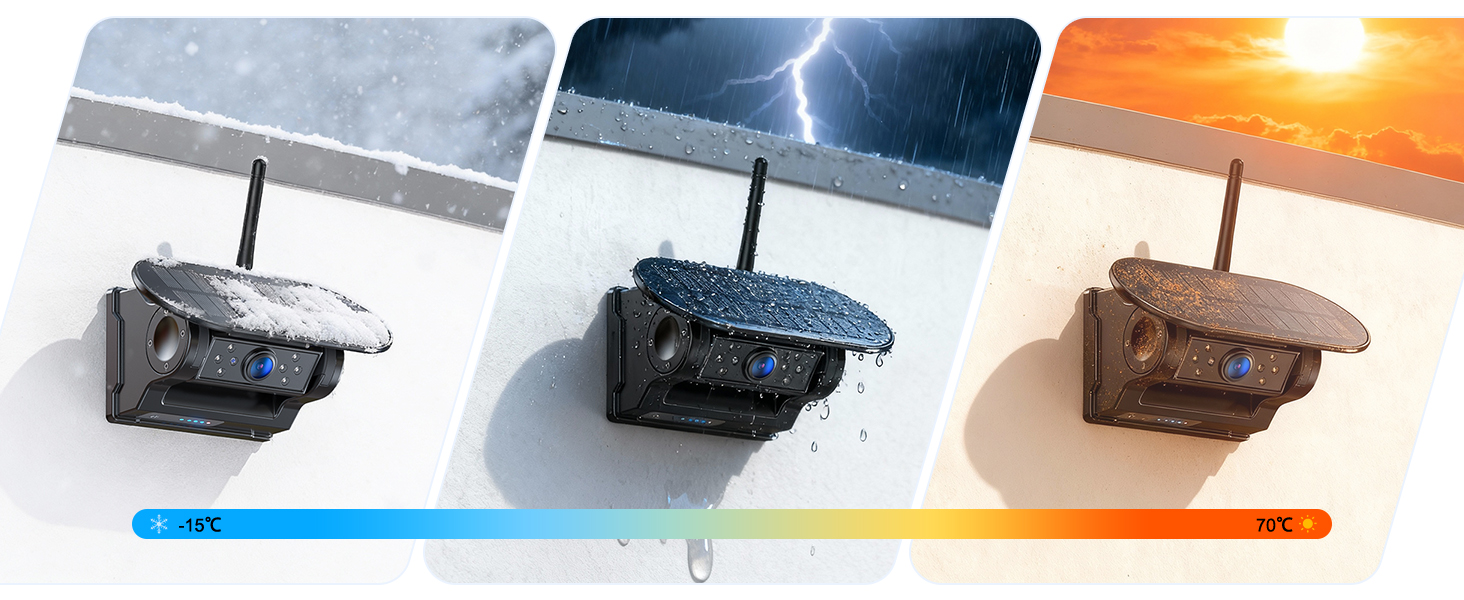 Series of images showing electronic devices or components in different lighting conditions, ranging from cool blue to warm orange tones.