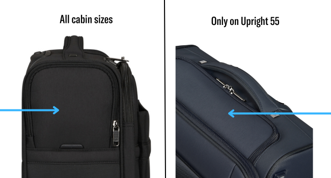 Airea, Samsonite, luggage, hand luggage, cabin luggage, tsa, spinner, upright, toppocket, sidepocket