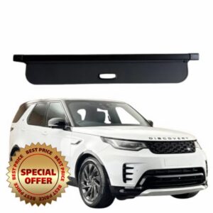 Land Rover Discovery 5 L462 2017-2022 Retractable Parcel shelf/Load Cover                                                          OEM Style replacement for a worn or missing parcel shelf designed for a Land Rover Discovery 5 L462 2017-2022
