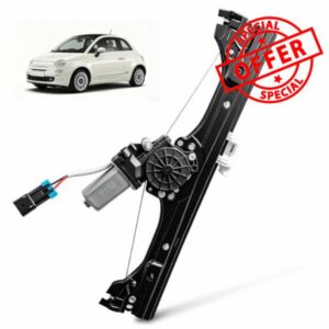 Front Left Power Window Regulator Assembly fit for Fiat 500 2012-2019 Replace OEM 751-648 68070267AC 68070267AD