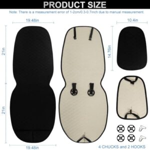 Breathable Linen Car Seat Protector Anti-Slip Auto Seat Cushion