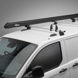 Black Anodised Aluminium Van Pipe Carrier with Integrated Locking Nose Cones