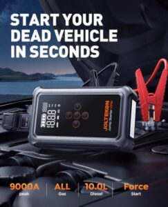12V Car Battery Booster Jump Starter Power Bank (all Gas/10L Diesel)