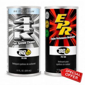 BG Platinum 44K Fuel System Cleaner and BG 109 EPR Engine Performance Restorer - 11 Fl Oz