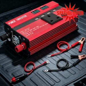 2000W Power Inverter 12V to 240V with LCD Display