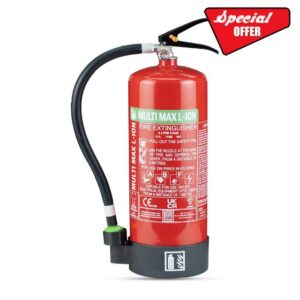 Multimax Lithium-Ion Fire Extinguisher - All Fires Fire Extinguisher for Home