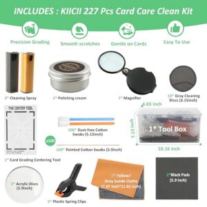Trading Card Cleaning Kit with Card Grading Centering Tool