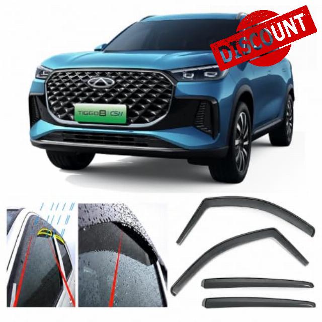 4x Wind Deflectors for Chery TIGGO 8 2025 2026 2027 Weather Shields Sun Visors Rain Guards