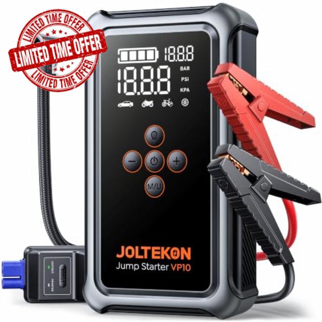 9000A 150PSI Jump Starter Power Pack with Air Compressor
