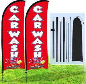 Red                                                          Car Wash Sign