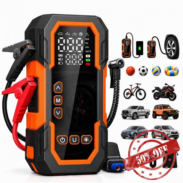 6000A Jump Starter Power Pack