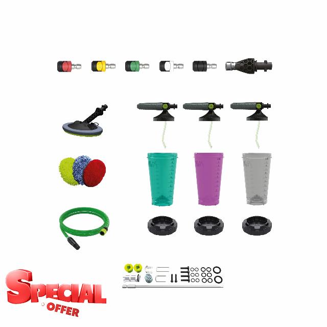 AVA Car Kit Bundle – Pressure Washer Car Cleaning Kit & Accessories (P70 - P80 (150-160 bar))