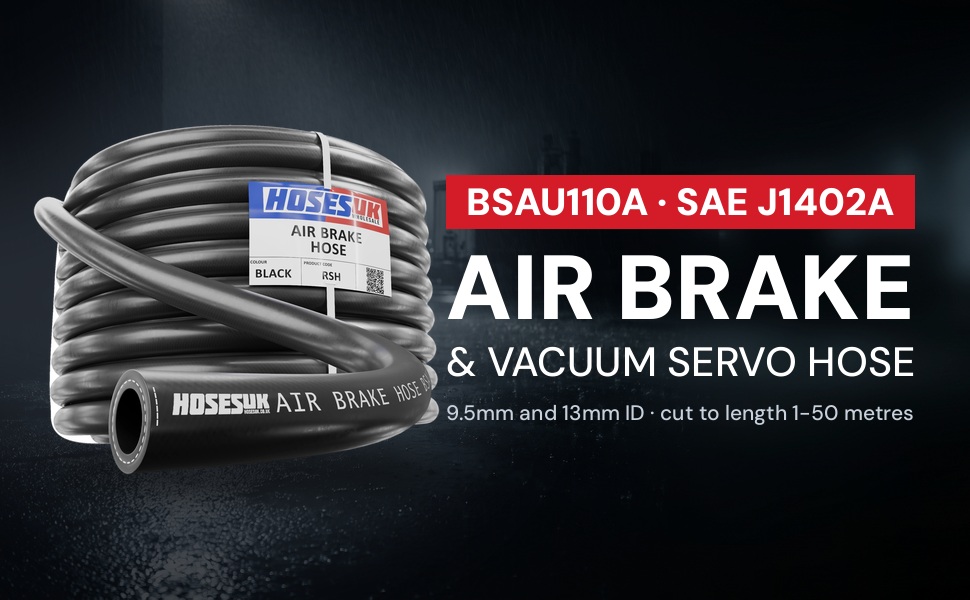 HOSES UK air brake and vacuum servo hose coil, 9.5mm and 13mm bore