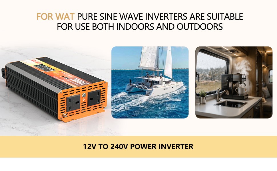 Text reads 'EXPLORE ANYWHERE, Portable Power & Solar Systems for Camping, RV & Overlanding'. Composite grid showing six lifestyle photographs of portable solar power systems installed on vehicles, RVs, campervans, and used in outdoor camping and overlanding scenarios.