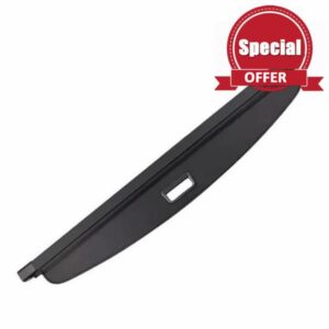 Rear Trunk Parcel Shelf For VW For Touran 2005-2015 Retractable Trunk Cargo Cover Black Waterproof Shield Privacy Accessories Sturdy Boot Cover(Canvas)