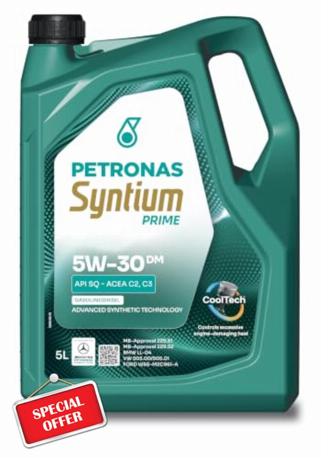 Petronas Syntium Prime DM 5W-30 Fully Synthetic Engine Oil 5L Fully Synthetic