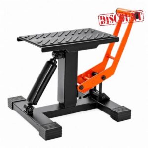 Motorcycle Jack Lift Stand Motorbike Lift Adjustable Lifting Stand Table                                                          Motocross Pit Bike Repair Maintenance with Adjustable Height (10-18″)