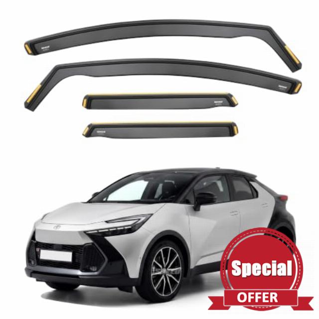 ISPEED Wind Deflectors For Toyota C-HR MK2 2023-2027 | Keep Your Car Ventilated In Rain & Wind