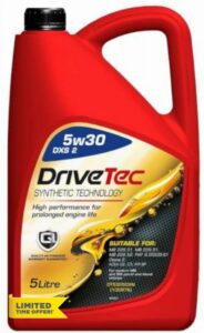 Drive Tec 5W-30 DXS 2 Engine OiL 5W30 5L 5 Litres ACEA Fully Synthetic Engine Oil For Petrol and Diesel Engines