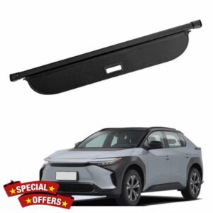 For Toyota BZ4X 2023 2024 Retractable Cargo Cover Rear Trunk Shade Luggage Security Cover 1Set Rear Parcel Shelf Load Cover(Carbon Fiber)