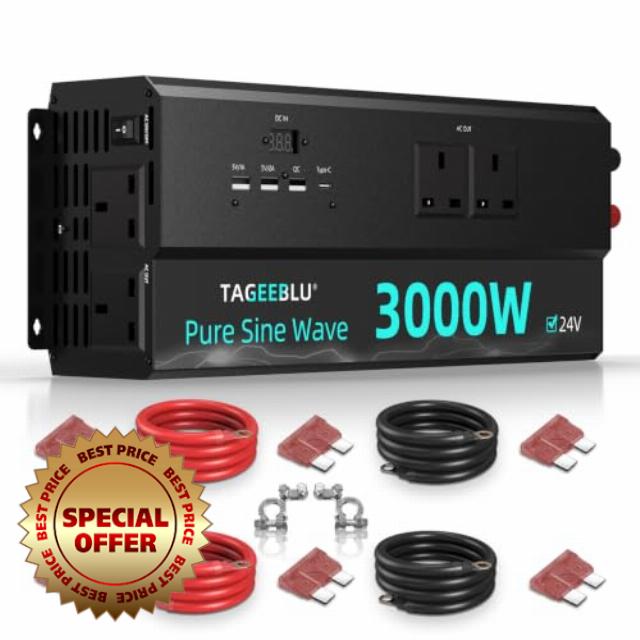 3000W 24V Pure Sine Wave Inverter