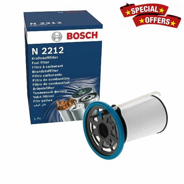 Bosch N2212 Car Diesel Filter - Replacement Filter                                                          Separates Particles and Water from Fuel - Protects the Injection System