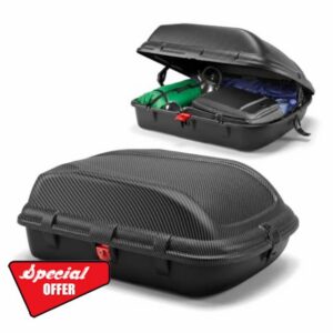VonHaus Car Roof Box 270L – Weather Resistant Storage Carrier with Carbon Fibre Effect Finish & UV Resistant – 9.5 Cubic Feet with Central Locking System & Universal Fixing for Travel & Luggage