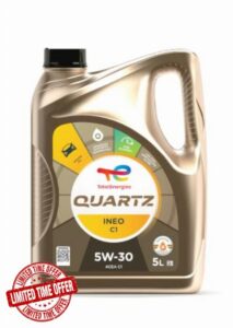 TotalEnergies QUARTZ INEO C1 5W30 Advanced Synthetic Engine Oil - Approved by JAGUAR LAND ROVER STJLR.03.5005 - Petrol & Diesel Motor Oil - 5L
