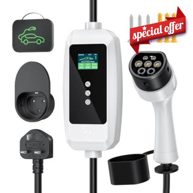Type 2 EV Charger Cable to 3 Pin Plug