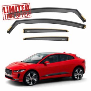 ISPEED Wind Deflectors For Jaguar I-Pace 2018-2024 5-Door SUV 4pc Set | Keep Your Car Ventilated In Rain & Wind
