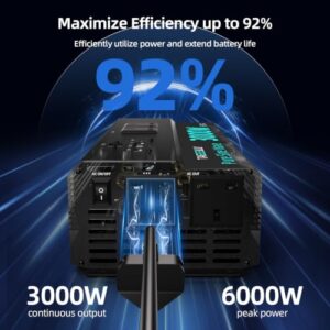 three USB ports (3A/25W