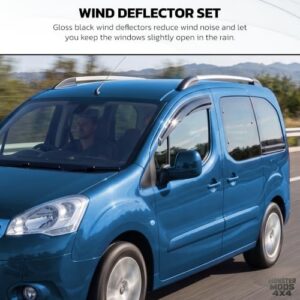 Gloss Black Acrylic Window Visors