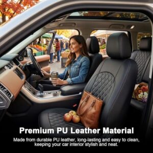 Breathable Fabric for Comfort and Easy Clean (Black)