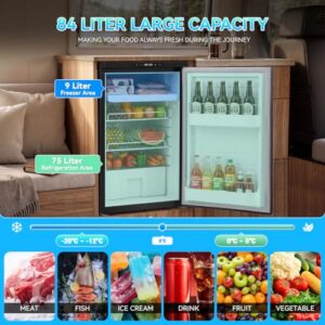 48.5x45.3x79cm Low Noise Fridge for Motorhome Caravan Camping
