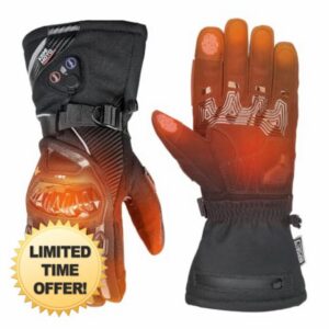 KEMIMOTO Heated Motorcycle Gloves for Men Women