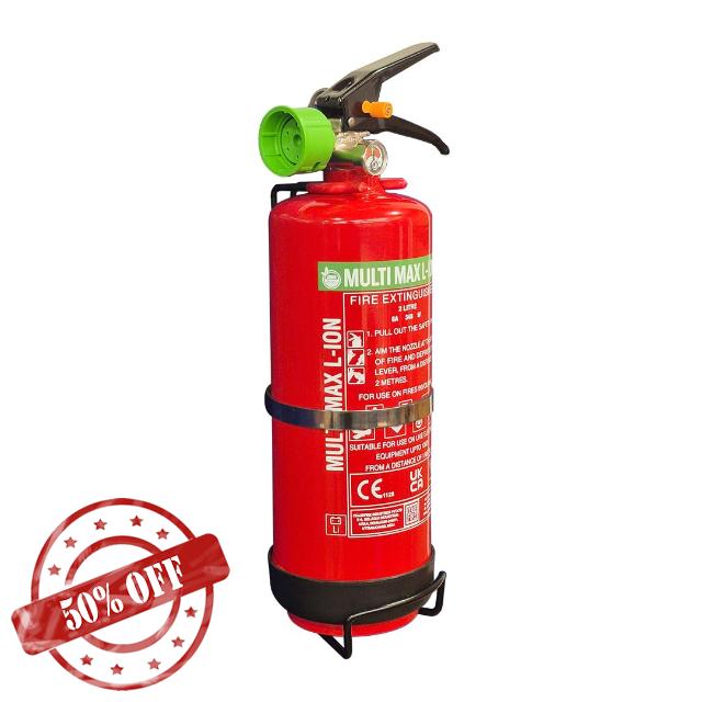 Multimax Lithium-Ion Fire Extinguisher - All Fires Fire Extinguisher for Home