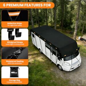 Rain and Snow Proof Pop up Camper Caravan Truck Camper Cover Heavy Duty Rv Top Covers with reflective strip