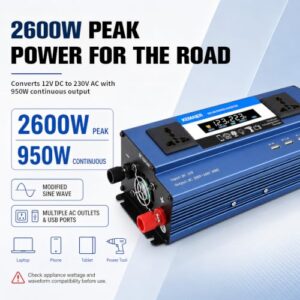 with 3 UK Sockets & 3 USB Ports