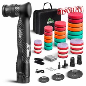 BATOCA S5 Cordless Mini Car Polisher Buffer Sander Machine Dual Action & RO                                                          Small DA Polishing Machine for Car Detailing Polish Buffing with 2 Battery 1/2/3inch Polishing Pads Kit 6 Speeds 2000-5500RPM
