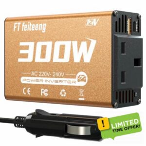 car power inverter 12v to 240v 300W car plug adapter power inverter