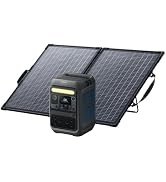 Anker SOLIX C300X Portable Power Station with 60W Solar Panel, 288Wh LiFePO4 Battery, 300W (Peak ...