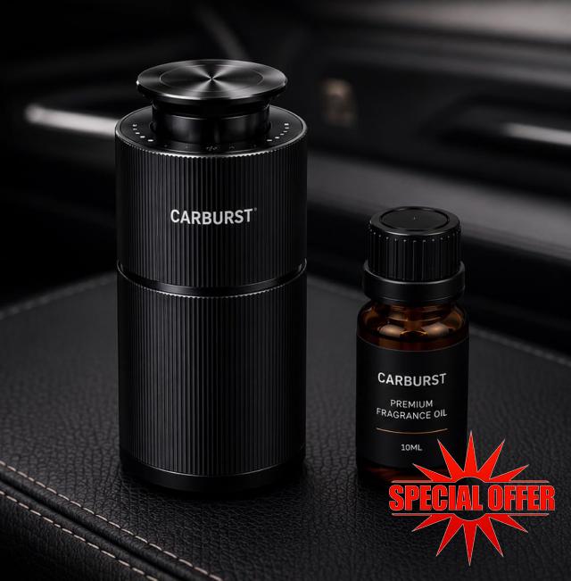 Luxury Aroma Car Diffuser Wireless Waterless Home Office Car (OudWoodX)                                                          Premium gift paackaging