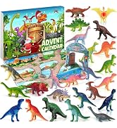 iZoeL Dinosaur Advent Calendar 2026 Boys Advent Calendar Kids | 24 Dinosaurs Figures Countdown Da...